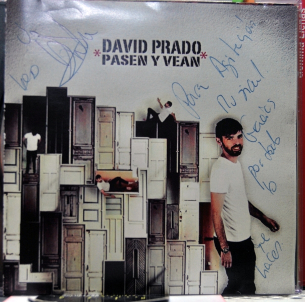 Carátula dedicada de David Prado para Agitación Musical
